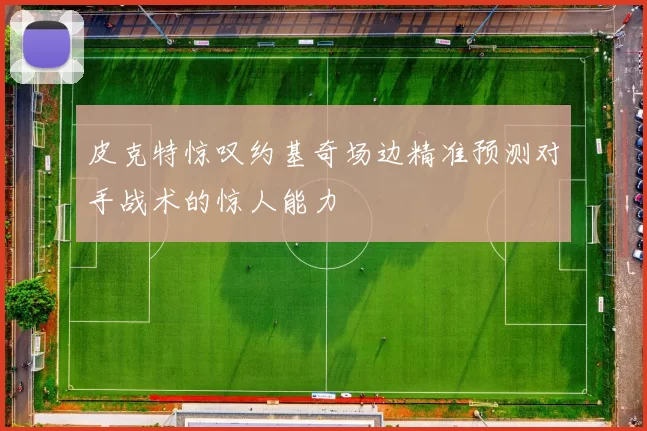 皮克特惊叹约基奇场边精准预测对手战术的惊人能力